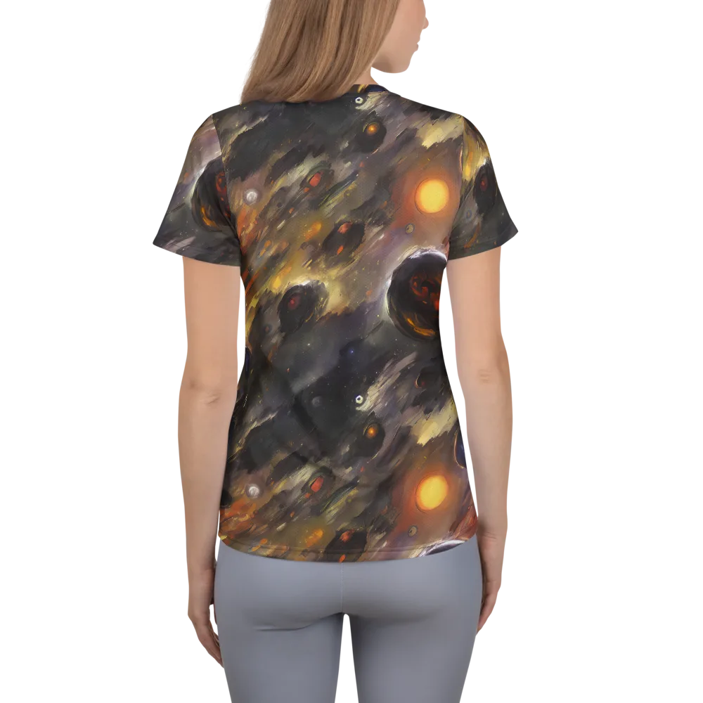 Temporal Vortex on Women's Athletic T-Shirt — Back