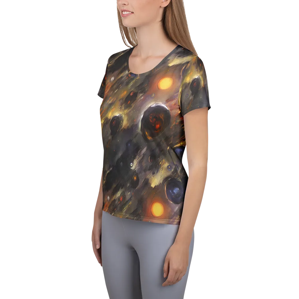Temporal Vortex on Women's Athletic T-Shirt — Left