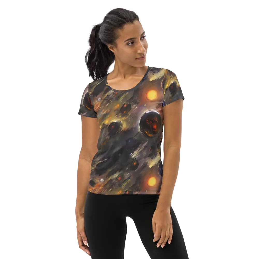 Temporal Vortex on Women's Athletic T-Shirt — Front