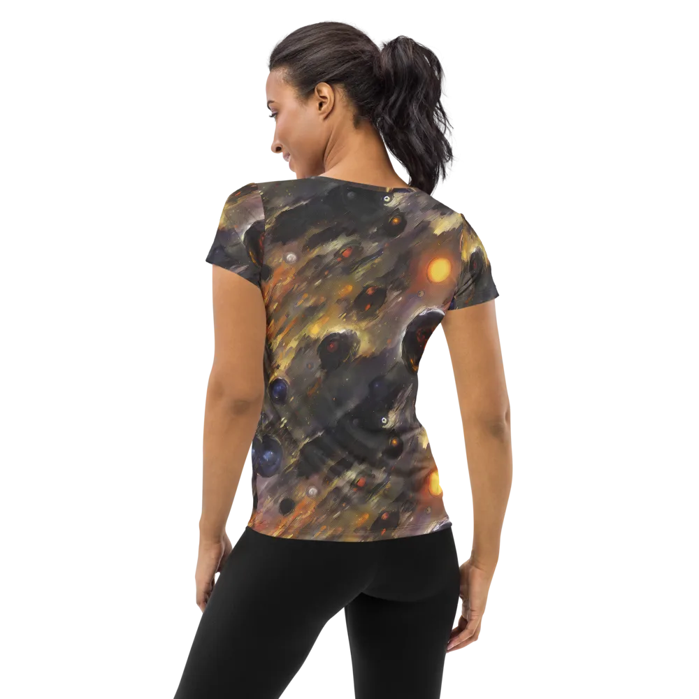 Temporal Vortex on Women's Athletic T-Shirt — Back