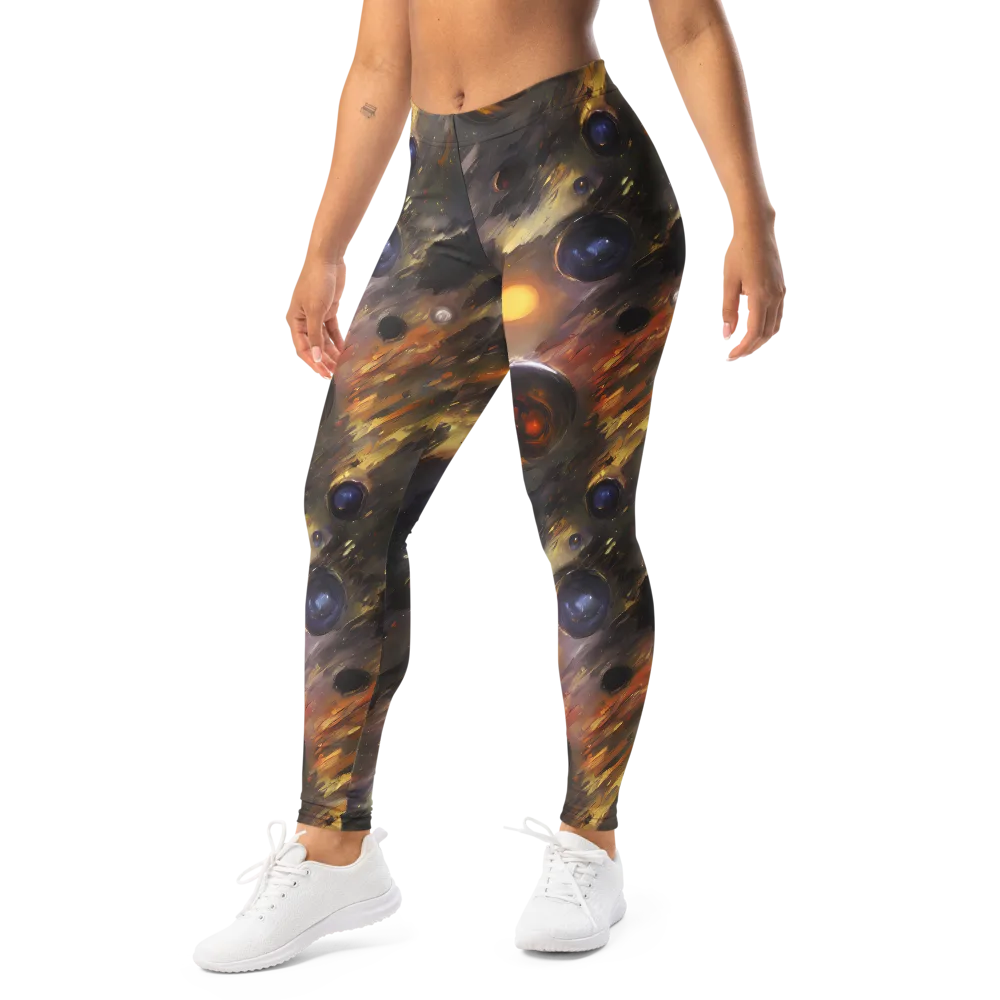 Temporal Vortex on Leggings — Left Front