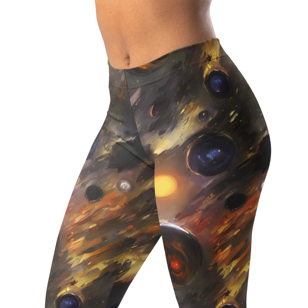 Temporal Vortex on Leggings — Left Front