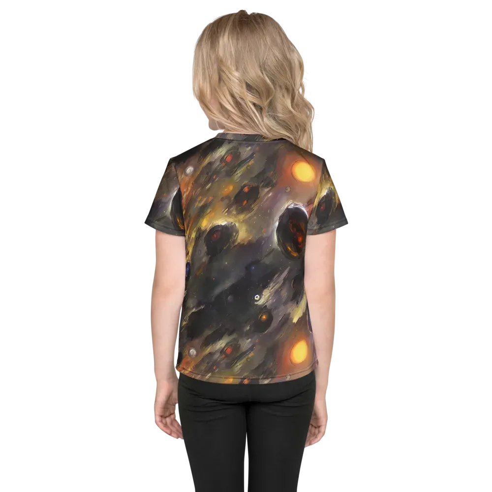 Temporal Vortex on Kids Crew Neck T-Shirt — Back