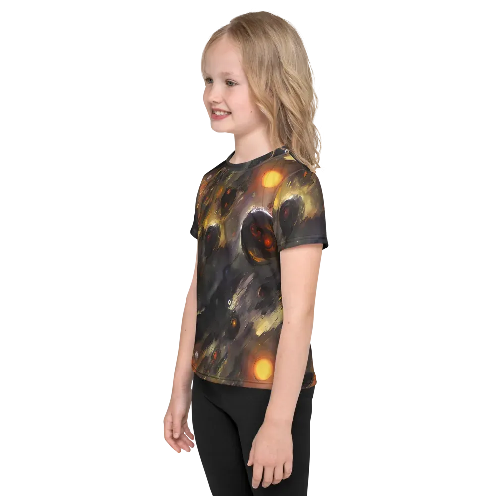 Temporal Vortex on Kids Crew Neck T-Shirt — Left