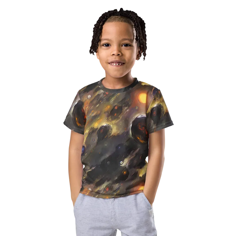 Temporal Vortex on Kids Crew Neck T-Shirt — Front