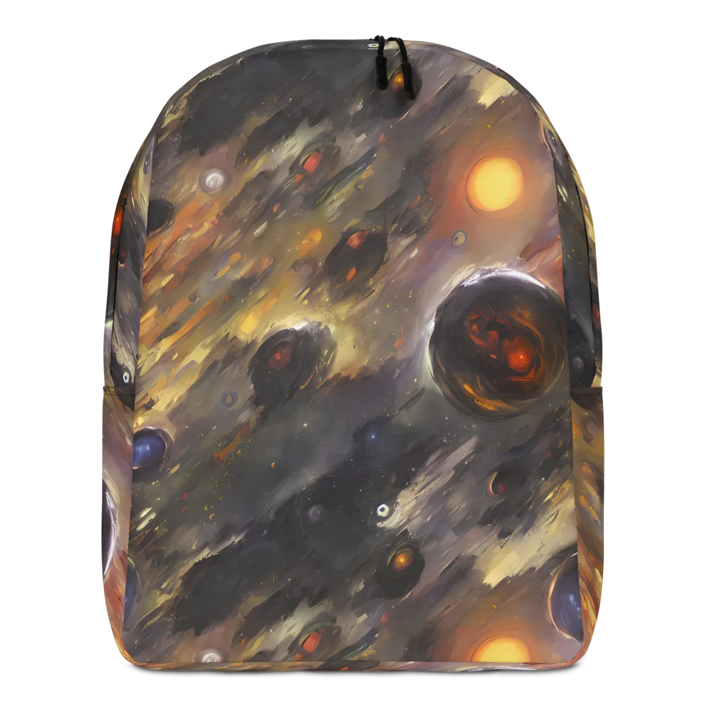 Temporal Vortex on Minimalist Backpack — Front