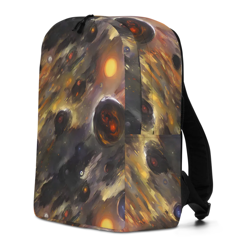 Temporal Vortex on Minimalist Backpack — Left