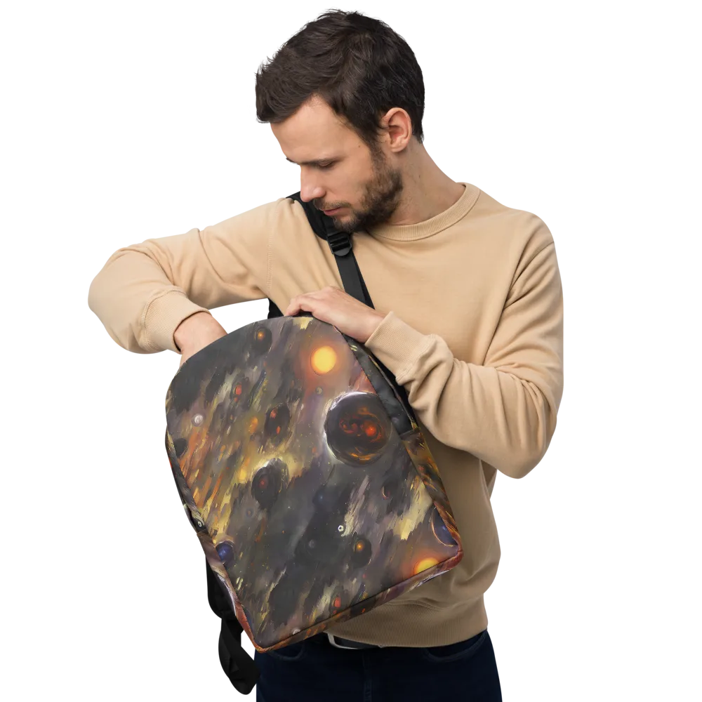 Temporal Vortex on Minimalist Backpack — Front