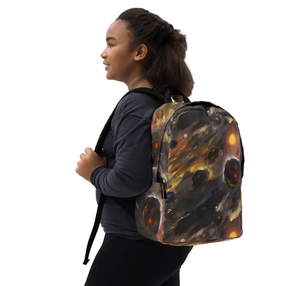 Temporal Vortex on Minimalist Backpack — Right Front