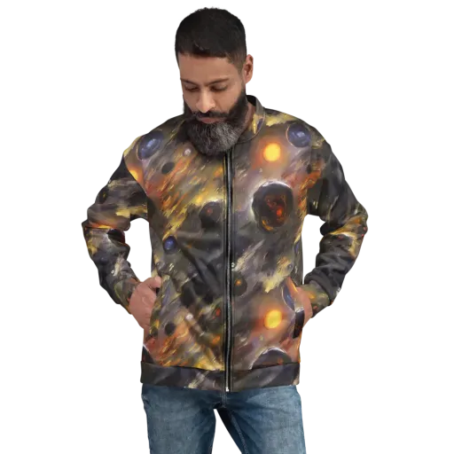 Temporal Vortex on a Bomber Jacket