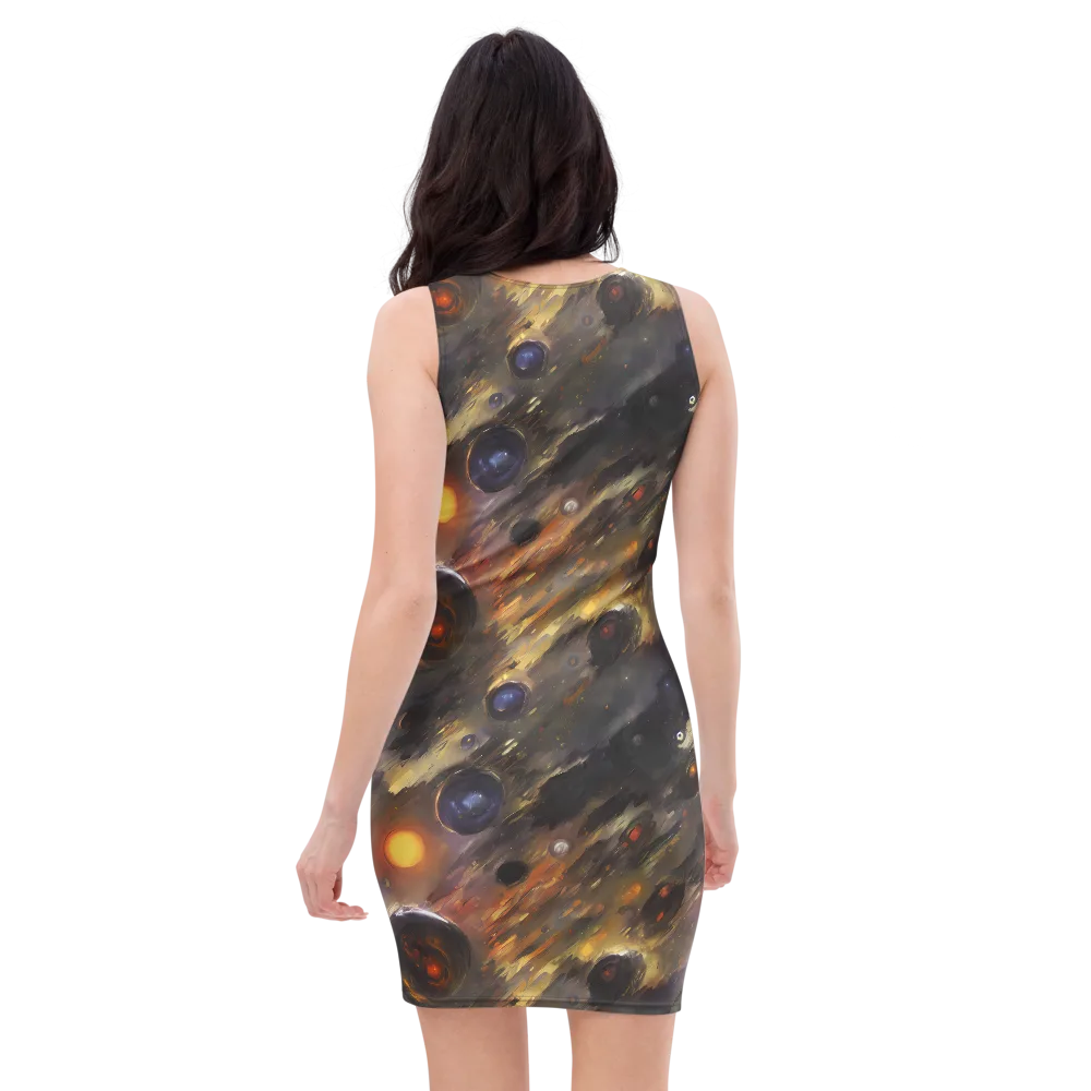 Temporal Vortex on Bodycon Dress — Back