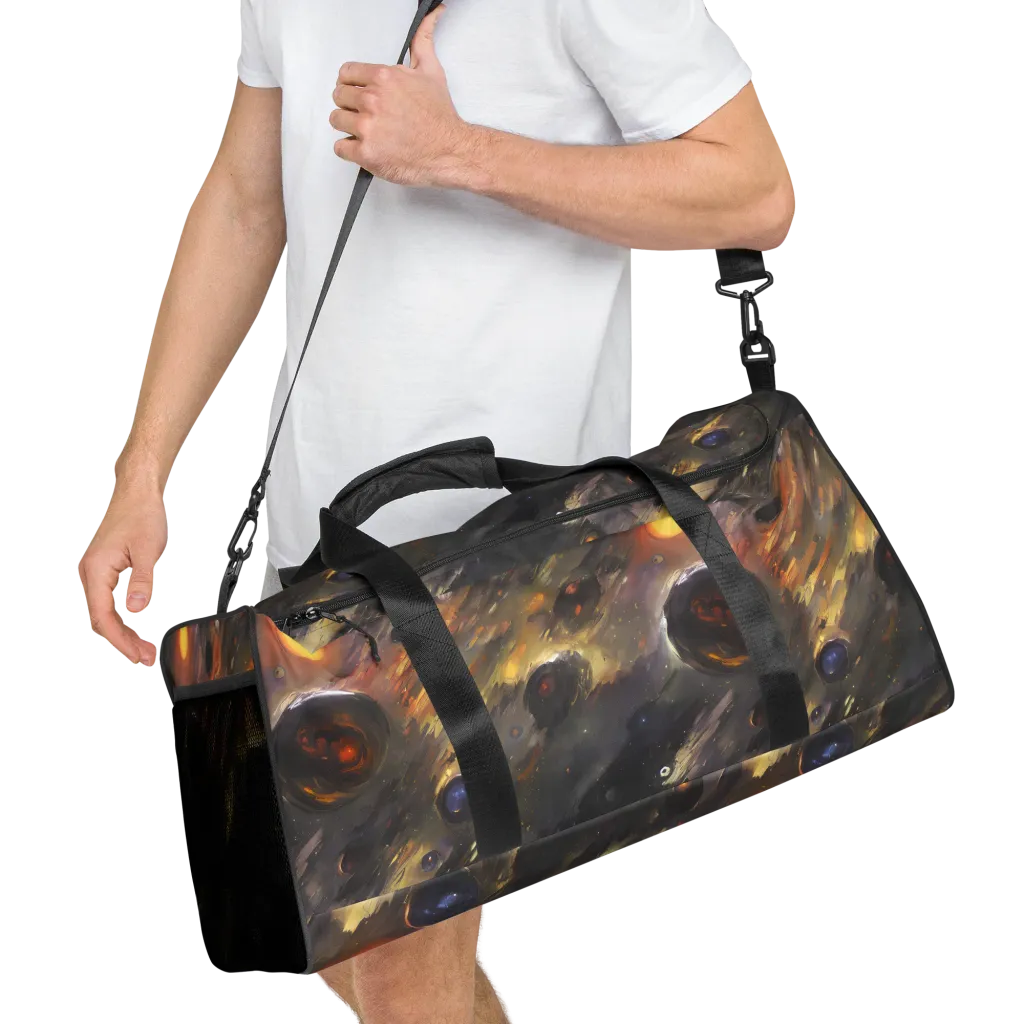 Temporal Vortex on Duffle Bag — Right Front