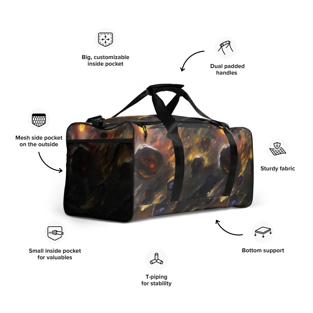 Temporal Vortex on Duffle Bag — Right Front
