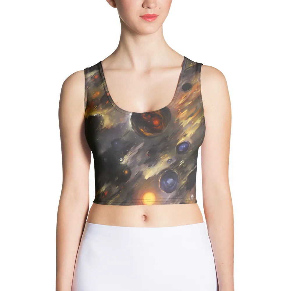 Temporal Vortex on Crop Top — Front