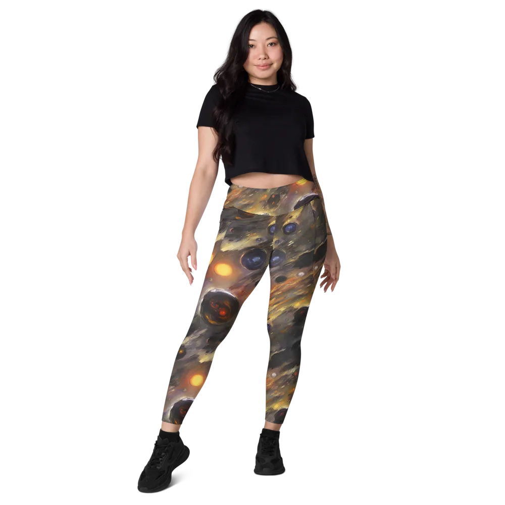 Temporal Vortex on Leggings with Pockets — Front