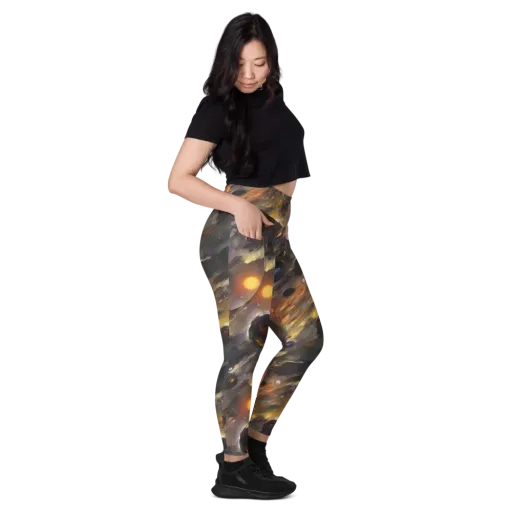 Temporal Vortex on a Leggings with Pockets