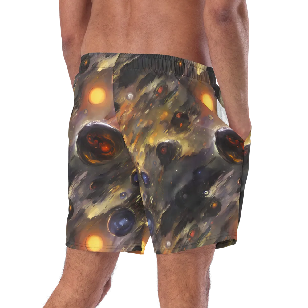 Temporal Vortex on Swim Trunks — Right Back