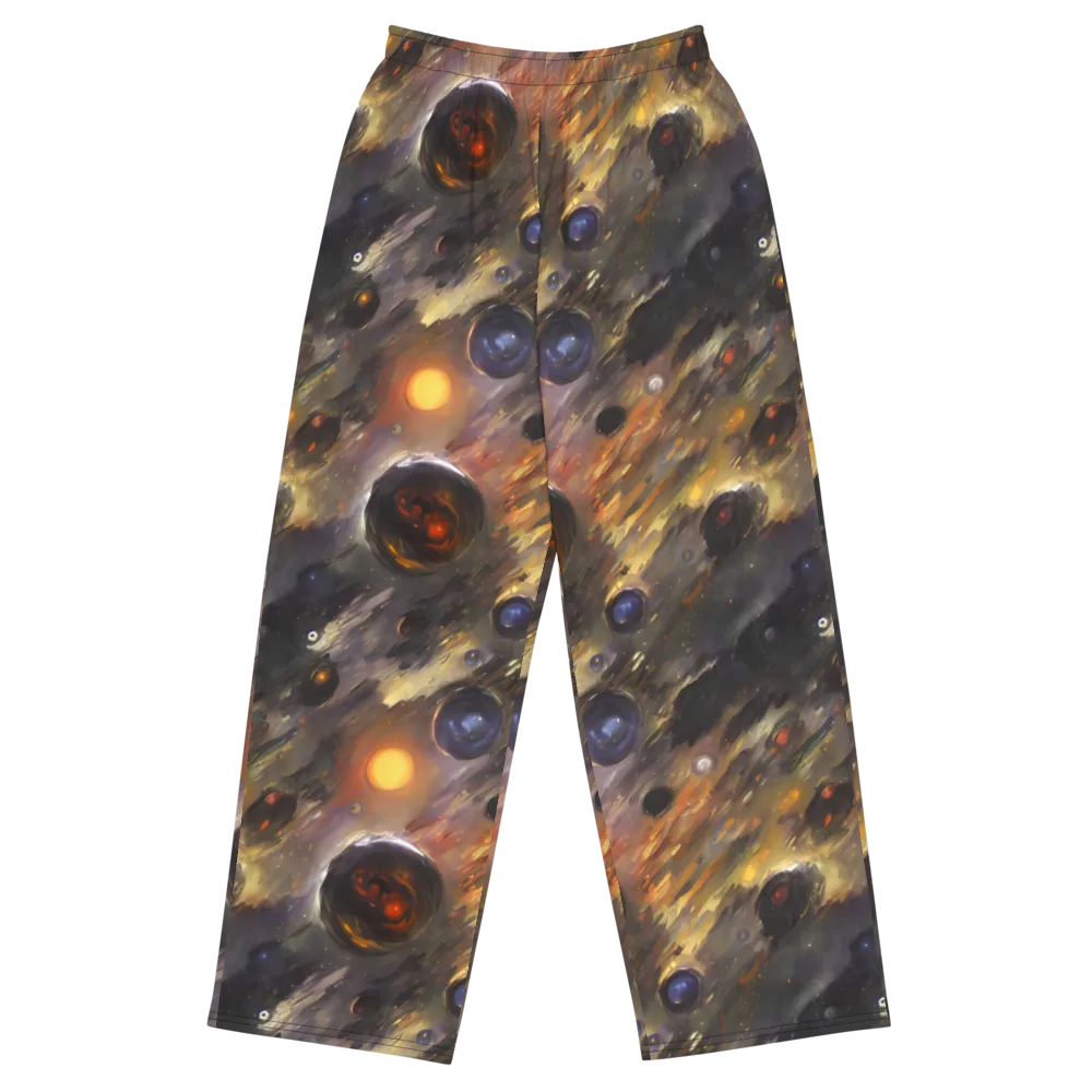 Temporal Vortex on Wide-Leg Pants — Front