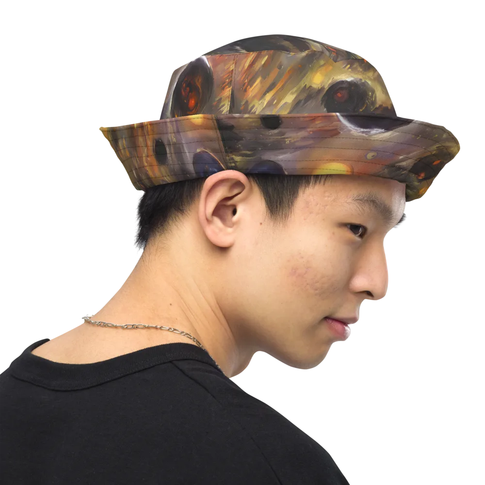 Temporal Vortex on Reversible Bucket Hat — Right Outside