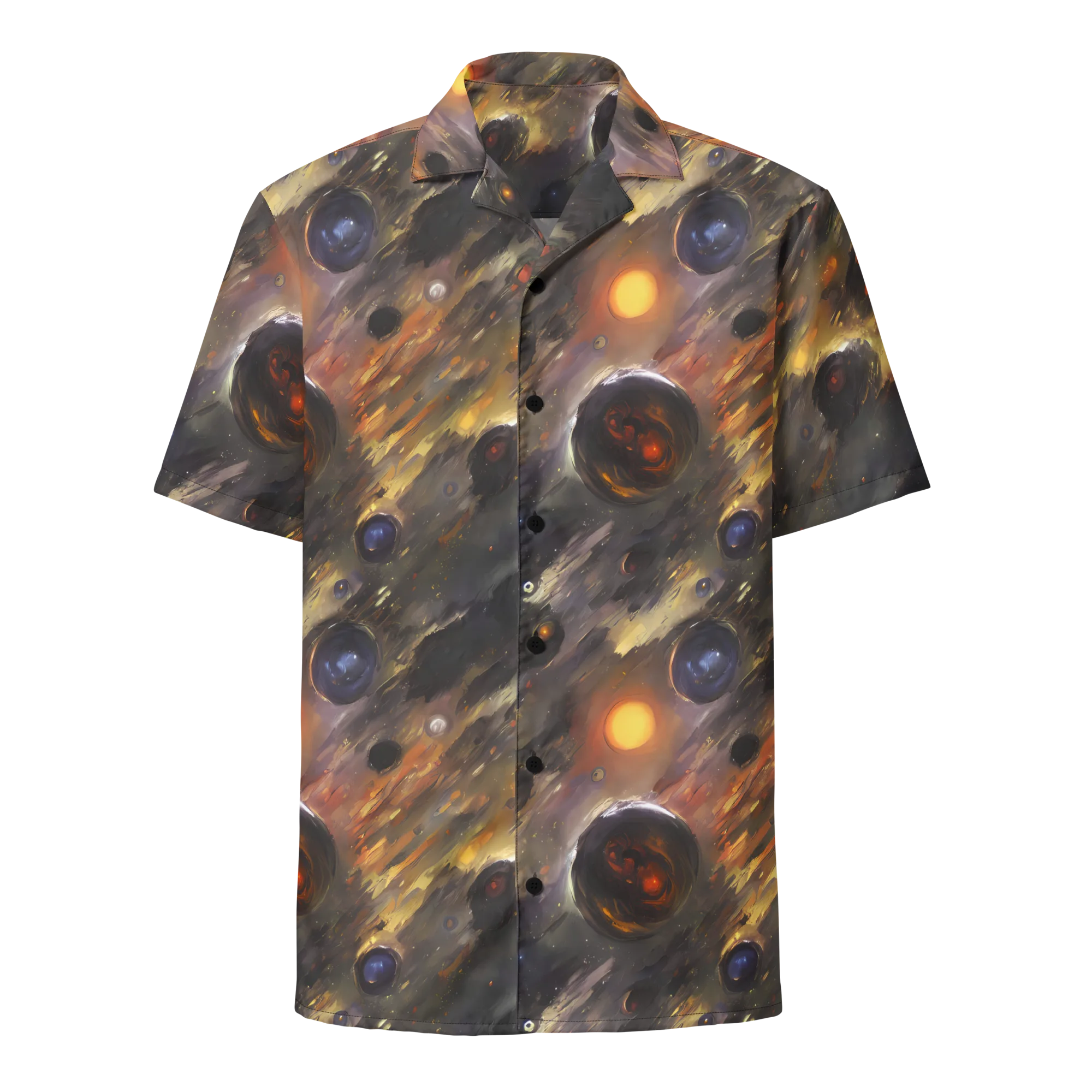 Temporal Vortex on Button Shirt — Front