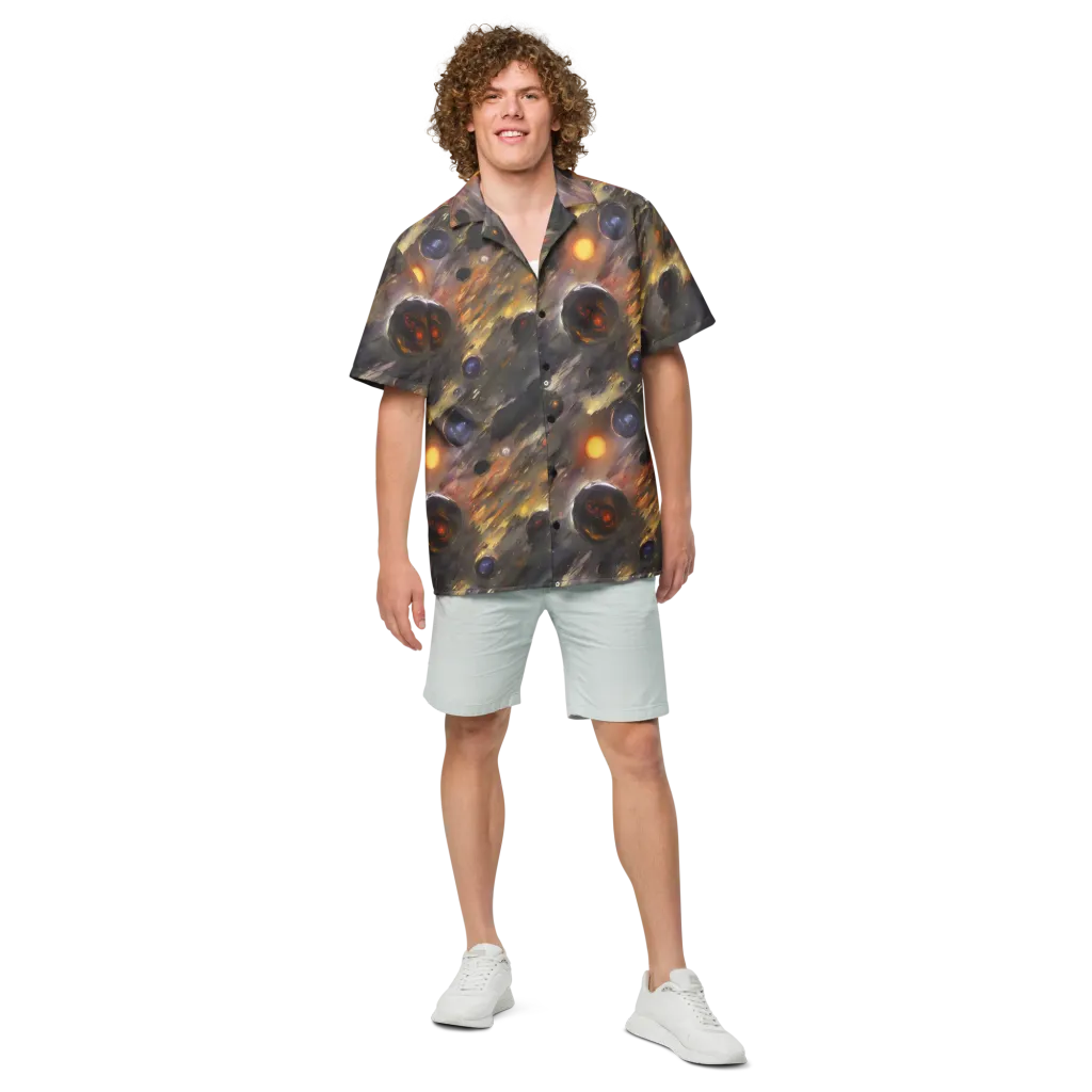 Temporal Vortex on Button Shirt — Front