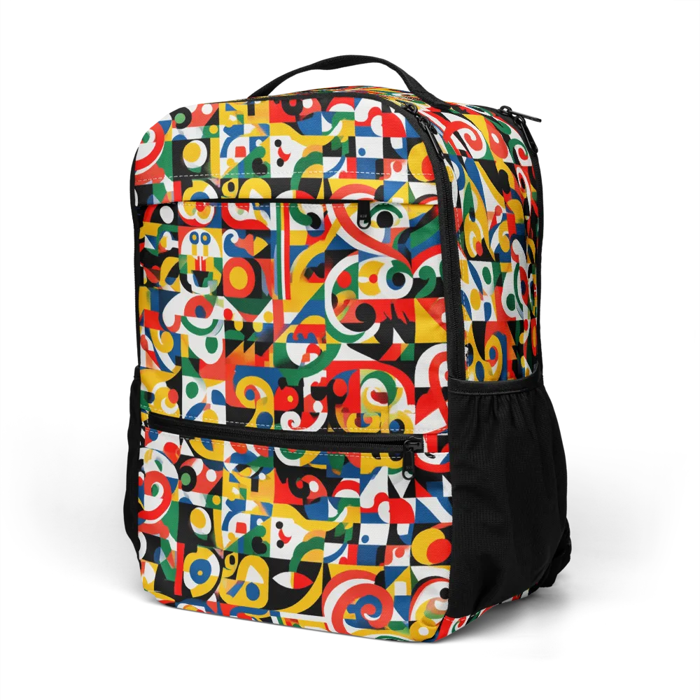 Electric Arabesque on Utility Backpack — Left Front