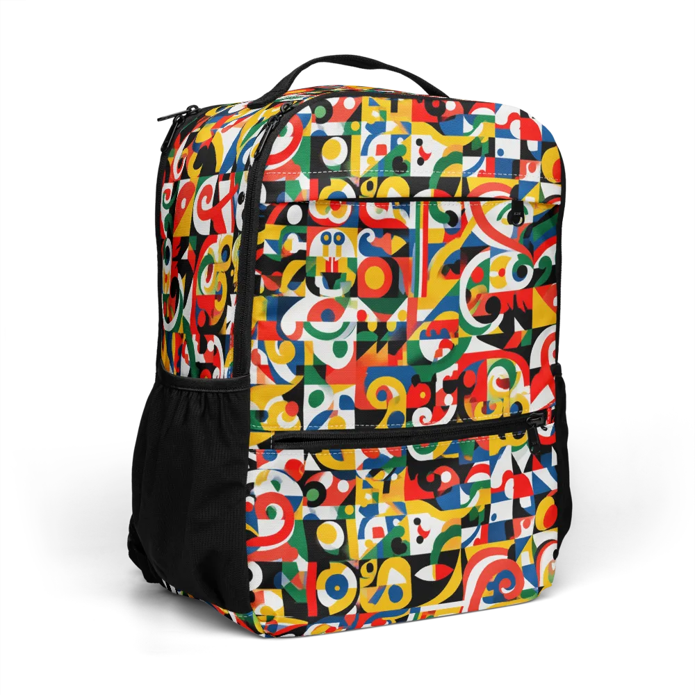 Electric Arabesque on Utility Backpack — Right Front