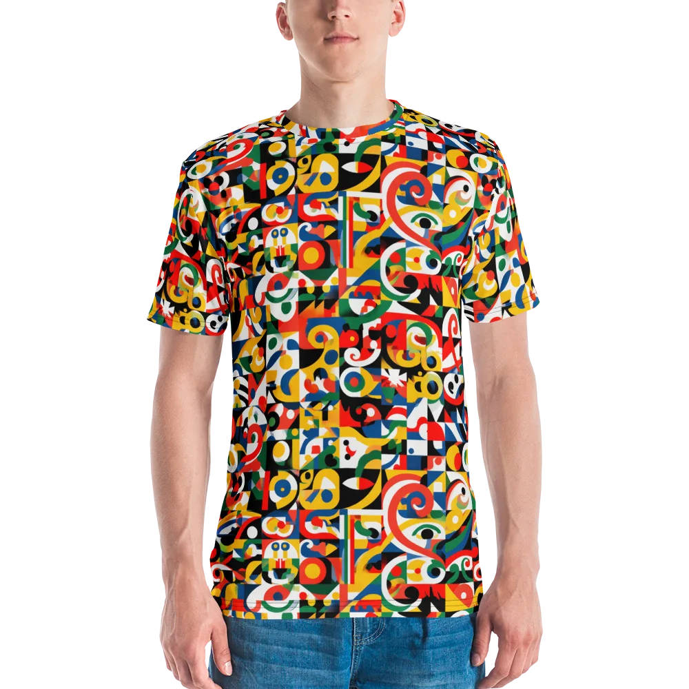 Electric Arabesque on Men's Crew Neck T-Shirt — Front