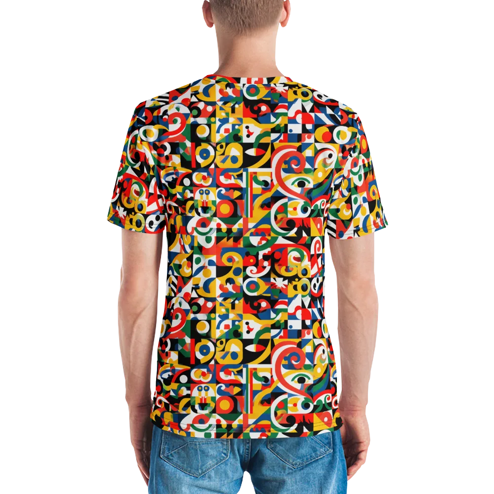Electric Arabesque on Men's Crew Neck T-Shirt — Back