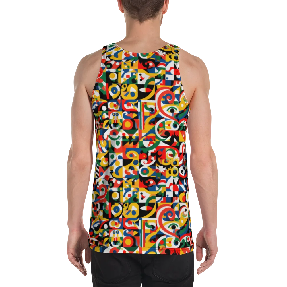 Electric Arabesque on Men's Tank Top — Back