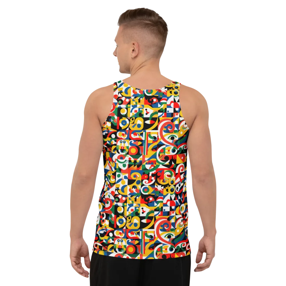 Electric Arabesque on Men's Tank Top — Back
