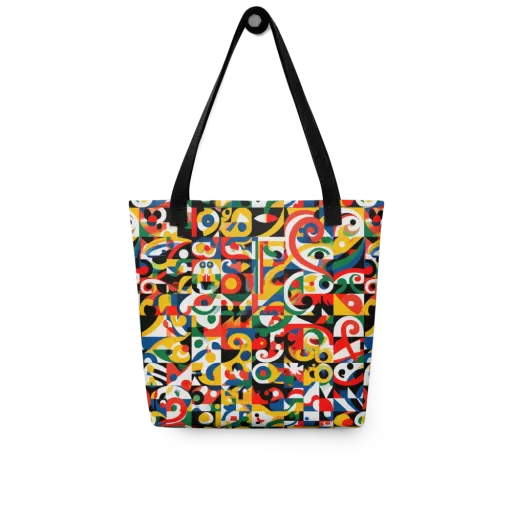 Electric Arabesque on a Tote Bag