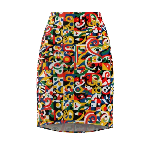 Electric Arabesque on a Pencil Skirt