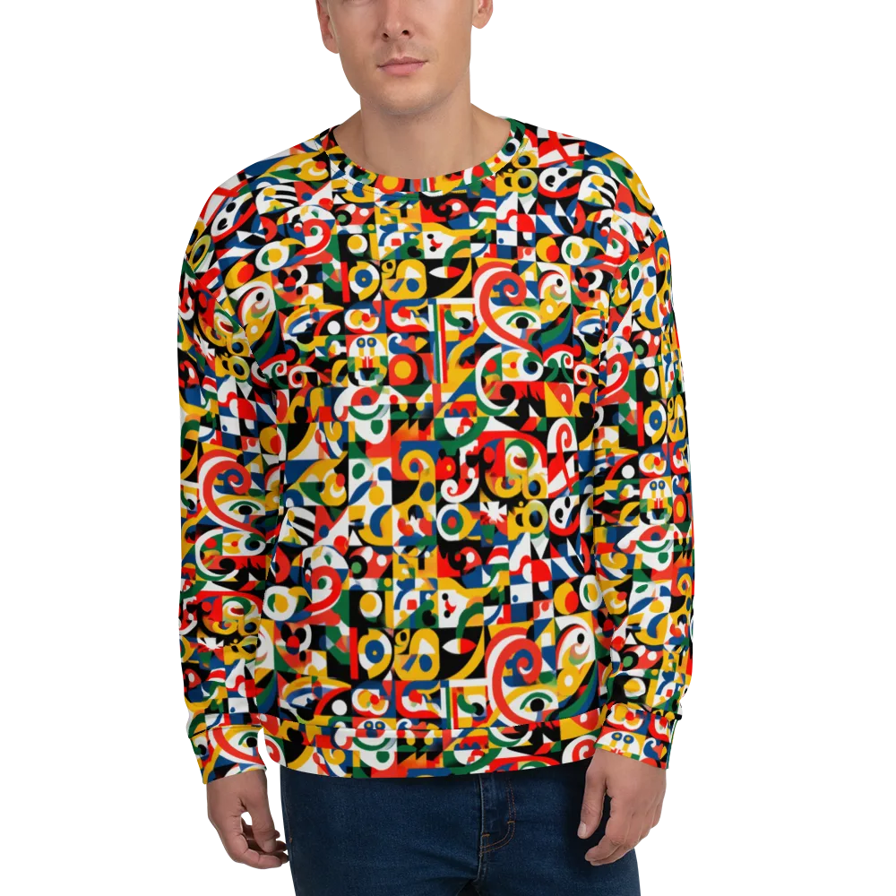 Electric Arabesque on Sweatshirt — Front