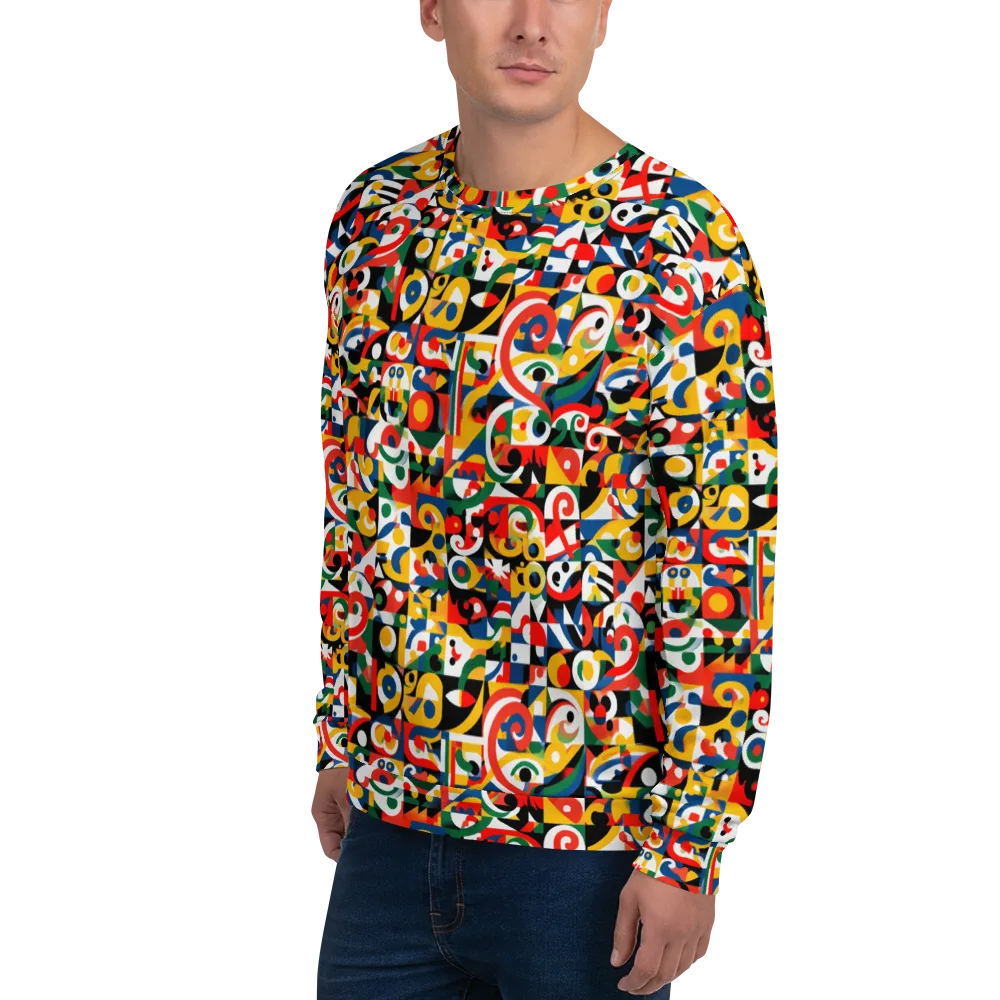 Electric Arabesque on Sweatshirt — Left Front