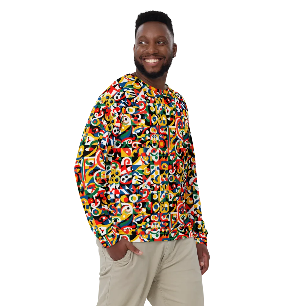 Electric Arabesque on Sweatshirt — Front