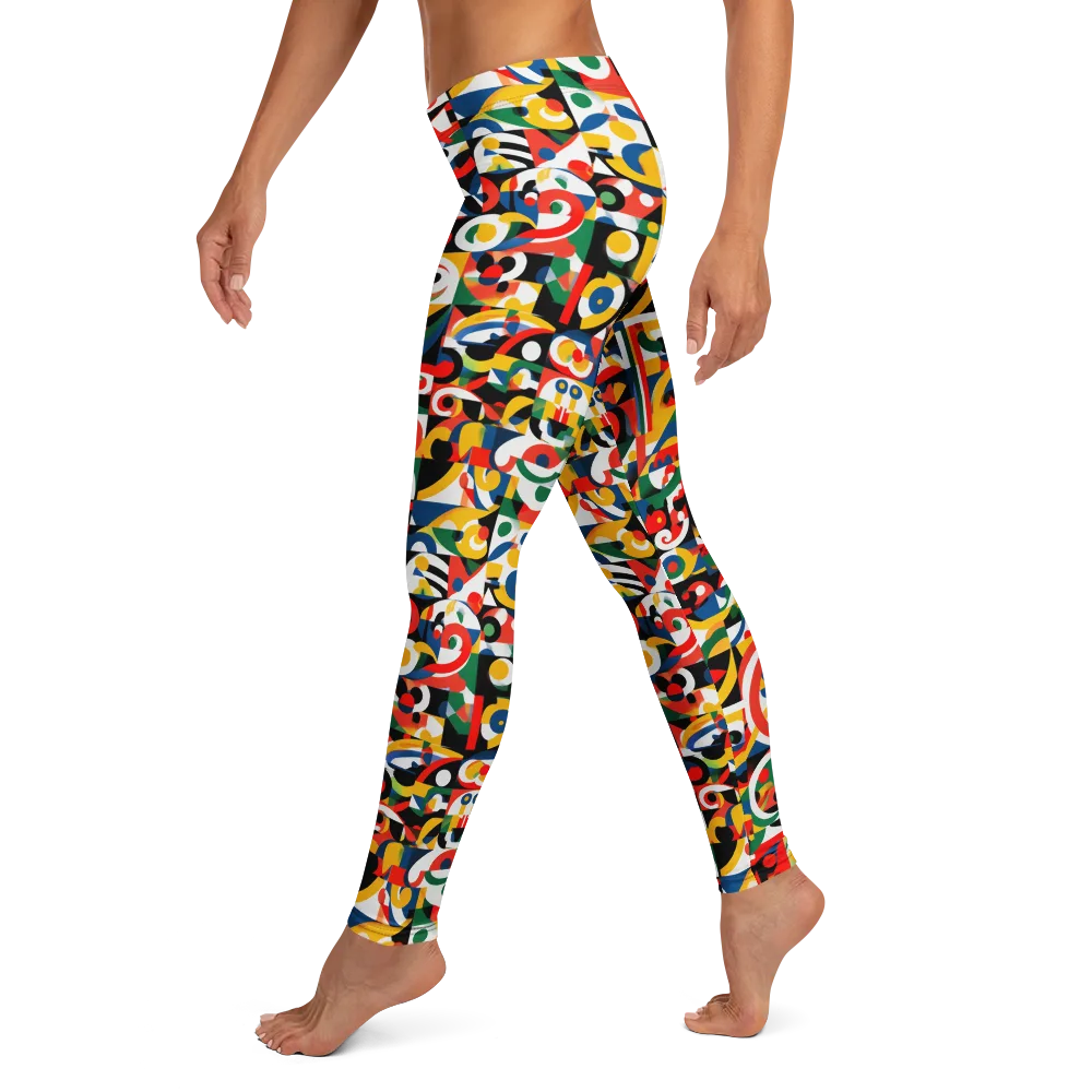 Electric Arabesque on Leggings — Left
