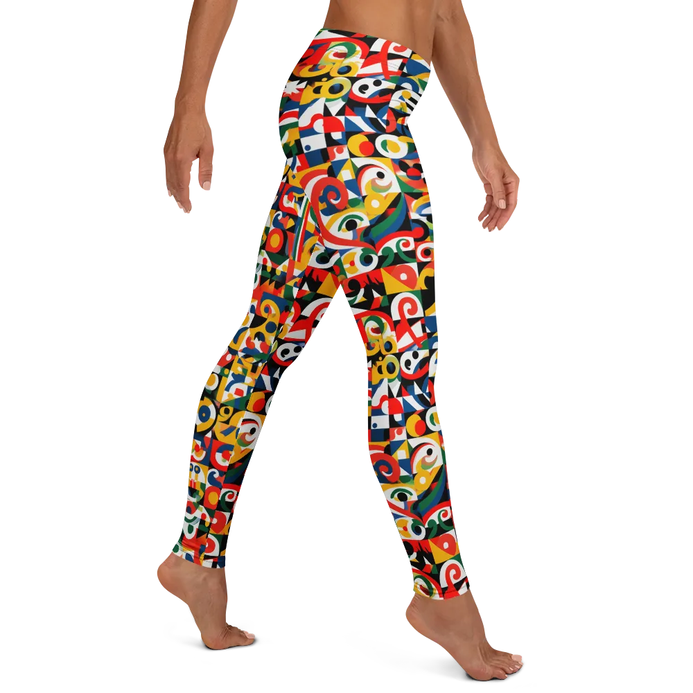 Electric Arabesque on Leggings — Right