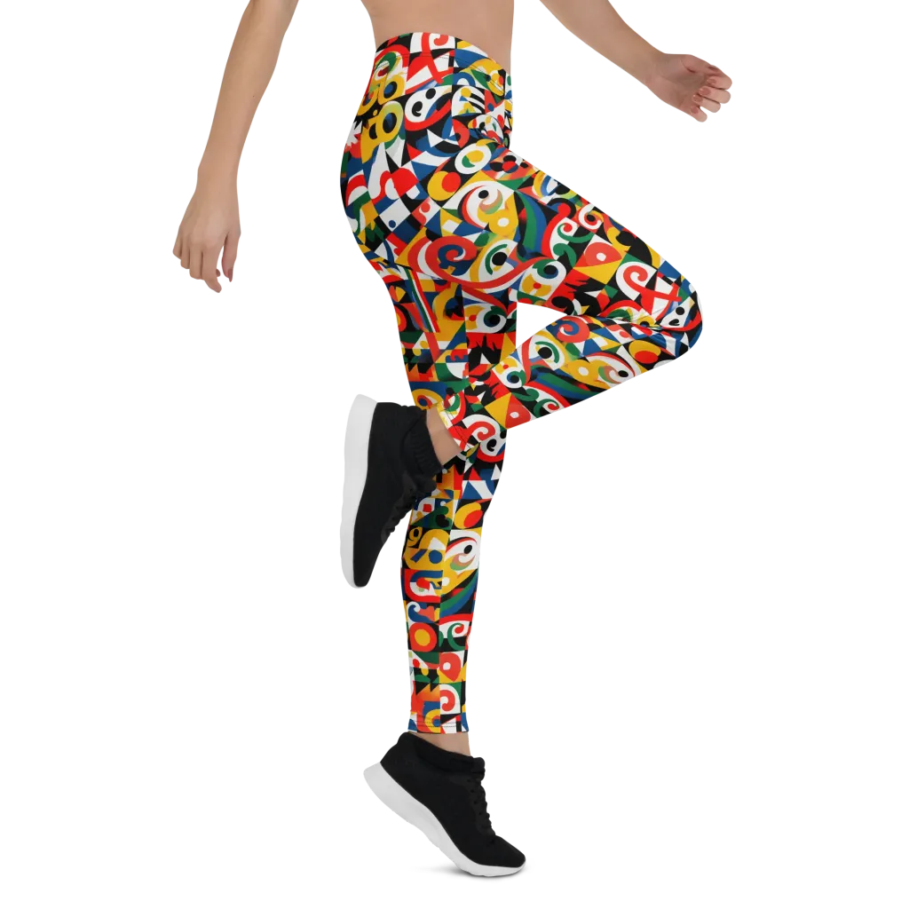 Electric Arabesque on Leggings — Right