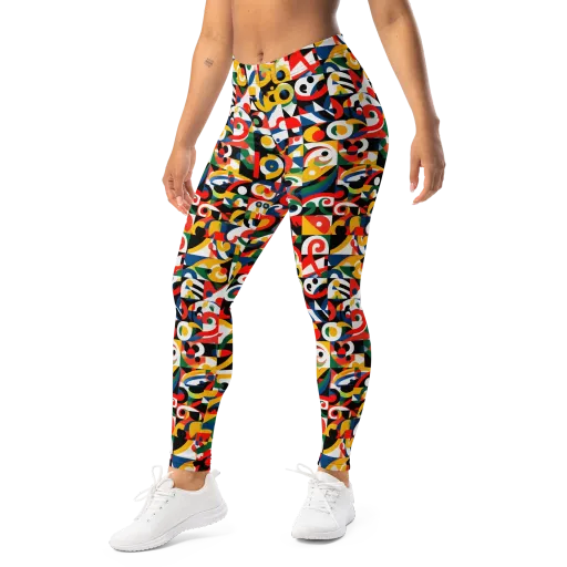 Electric Arabesque on a Leggings