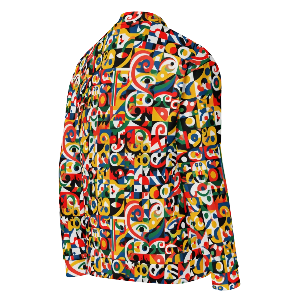 Electric Arabesque on Bomber Jacket — Right Back