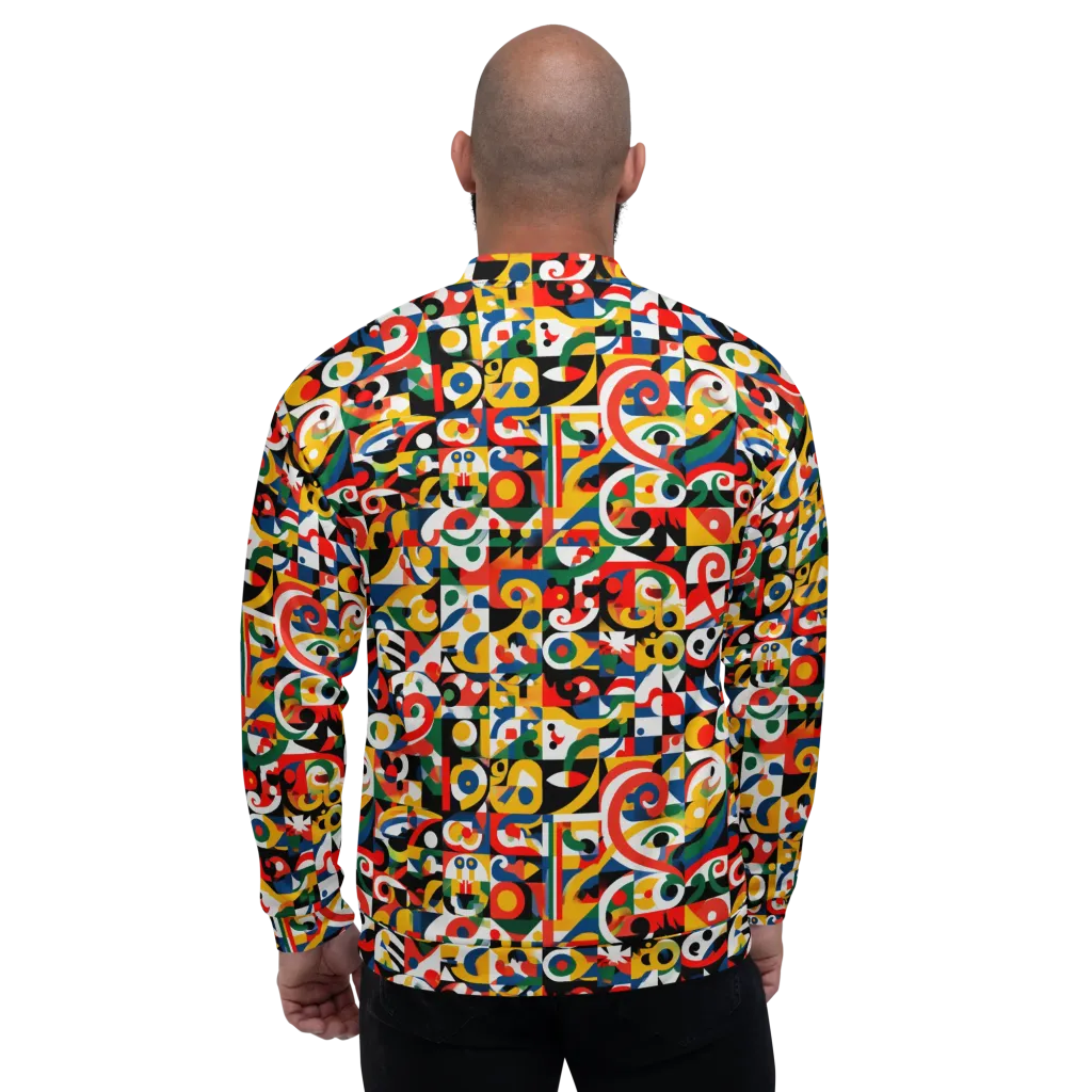 Electric Arabesque on Bomber Jacket — Back