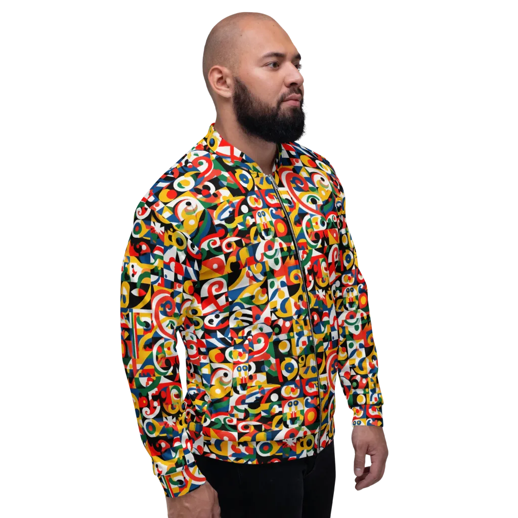 Electric Arabesque on Bomber Jacket — Right