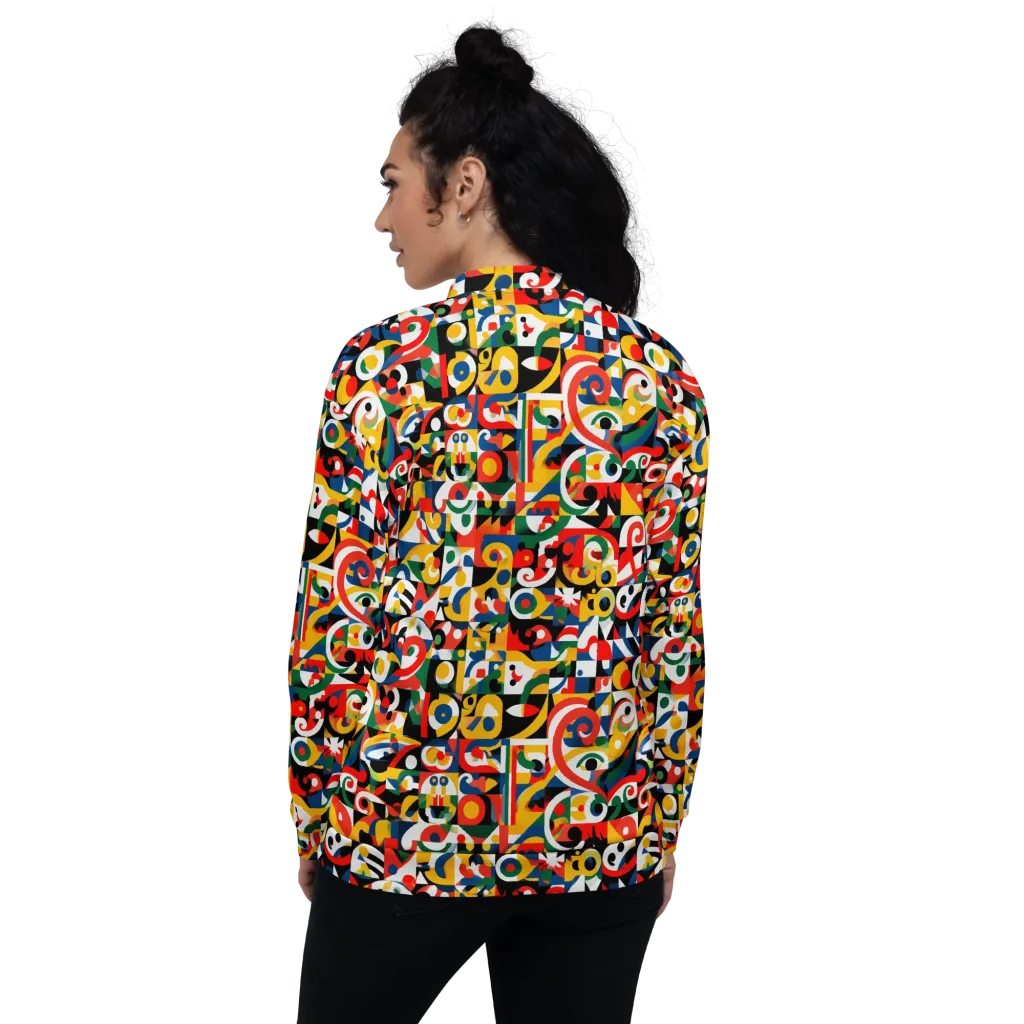 Electric Arabesque on Bomber Jacket — Back