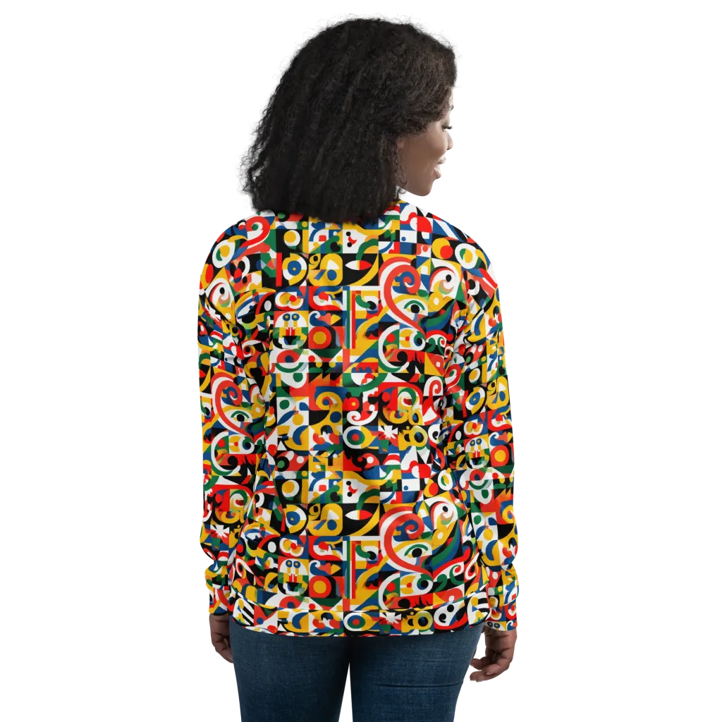 Electric Arabesque on Bomber Jacket — Back