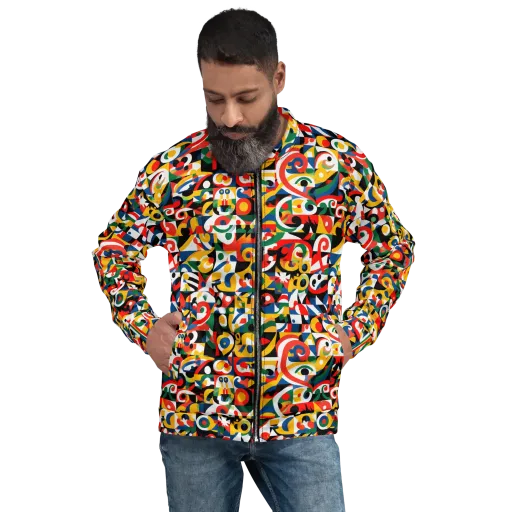 Electric Arabesque on a Bomber Jacket