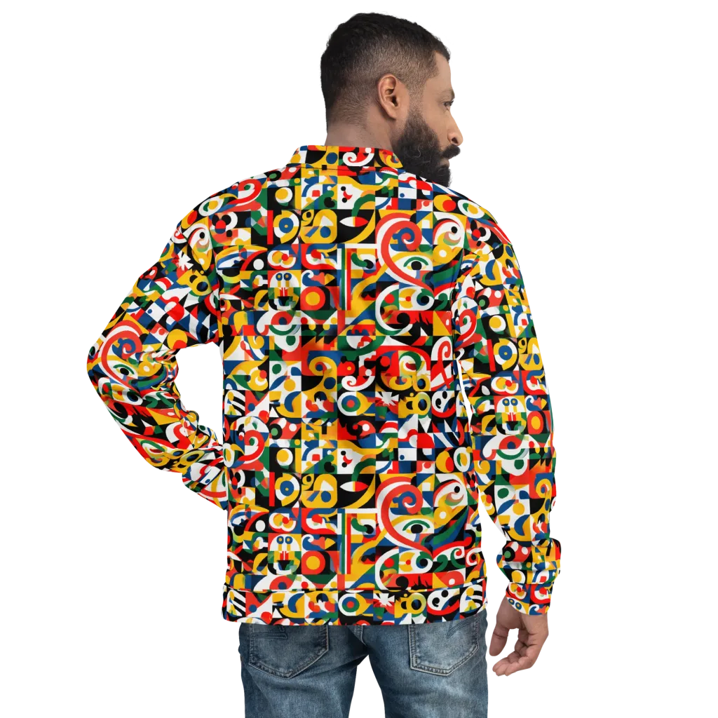 Electric Arabesque on Bomber Jacket — Back