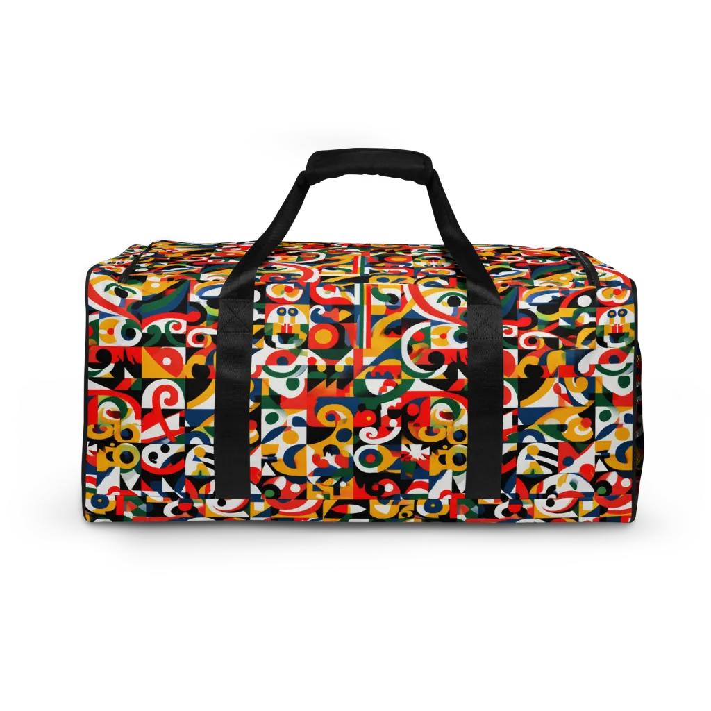 Electric Arabesque on Duffle Bag — Back