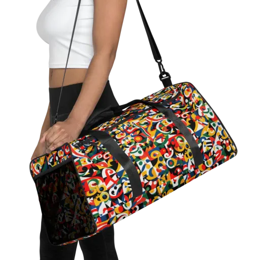 Electric Arabesque on a Duffle Bag