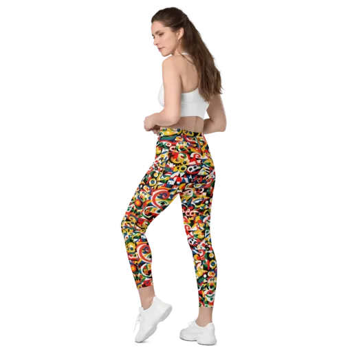 Electric Arabesque on a Leggings with Pockets